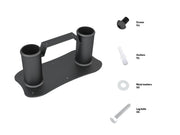 Multibrackets M Public Floorstand Basic 180 Black Fixed Floormount Base | 7350073737222