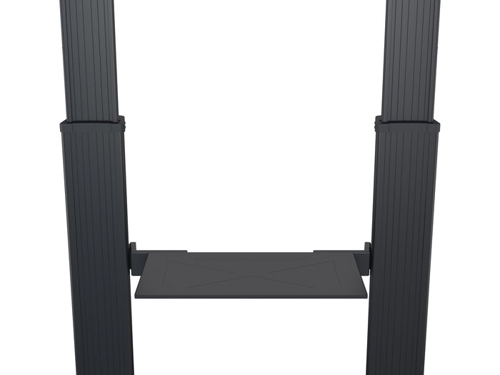 Multibrackets M Public Floorstand Dual Pillar 180 HD Adjustable AV Equipment Shelf | 7350073737406 Mount Accessories Multibrackets