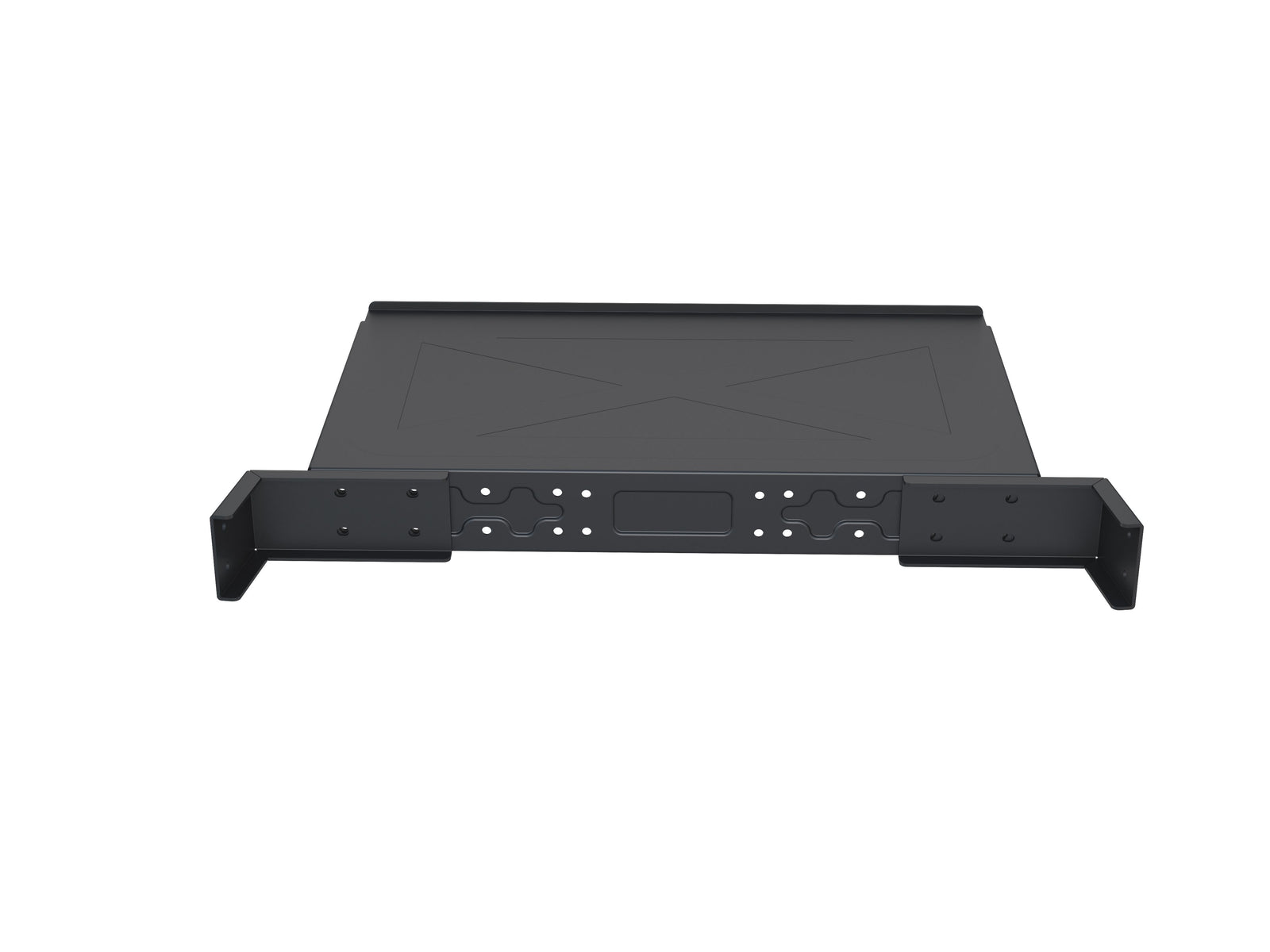 Multibrackets M Public Floorstand Dual Pillar 180 HD Adjustable AV Equipment Shelf | 7350073737406