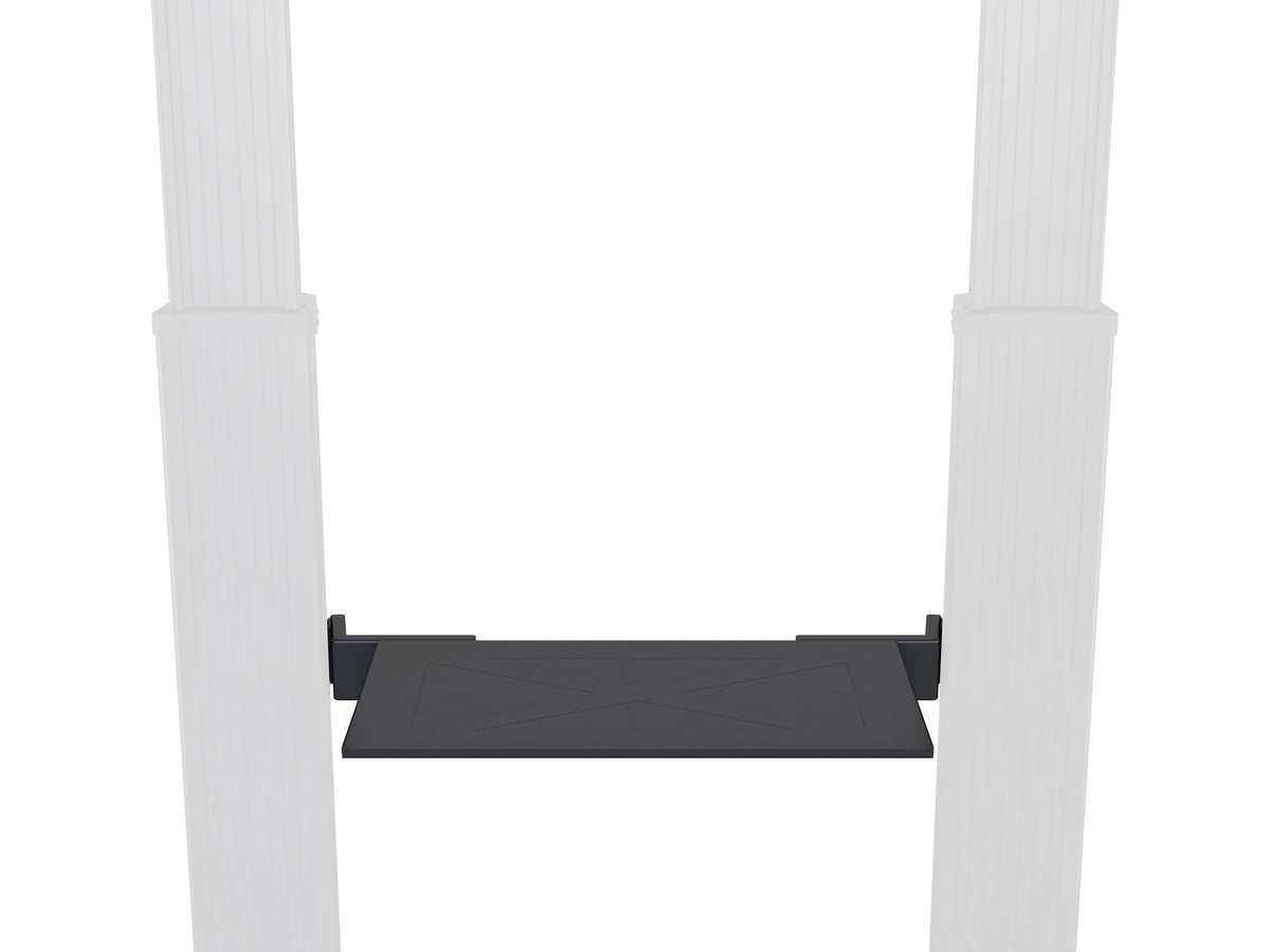 Multibrackets M Public Floorstand Dual Pillar 180 HD Adjustable AV Equipment Shelf | 7350073737406