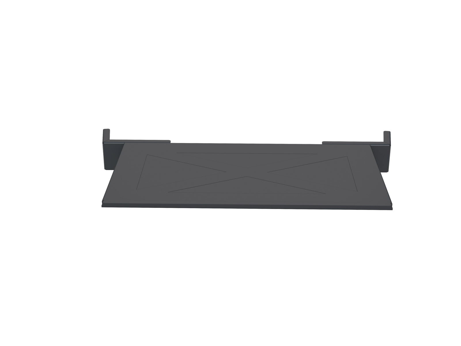 Multibrackets M Public Floorstand Dual Pillar 180 HD Adjustable AV Equipment Shelf | 7350073737406
