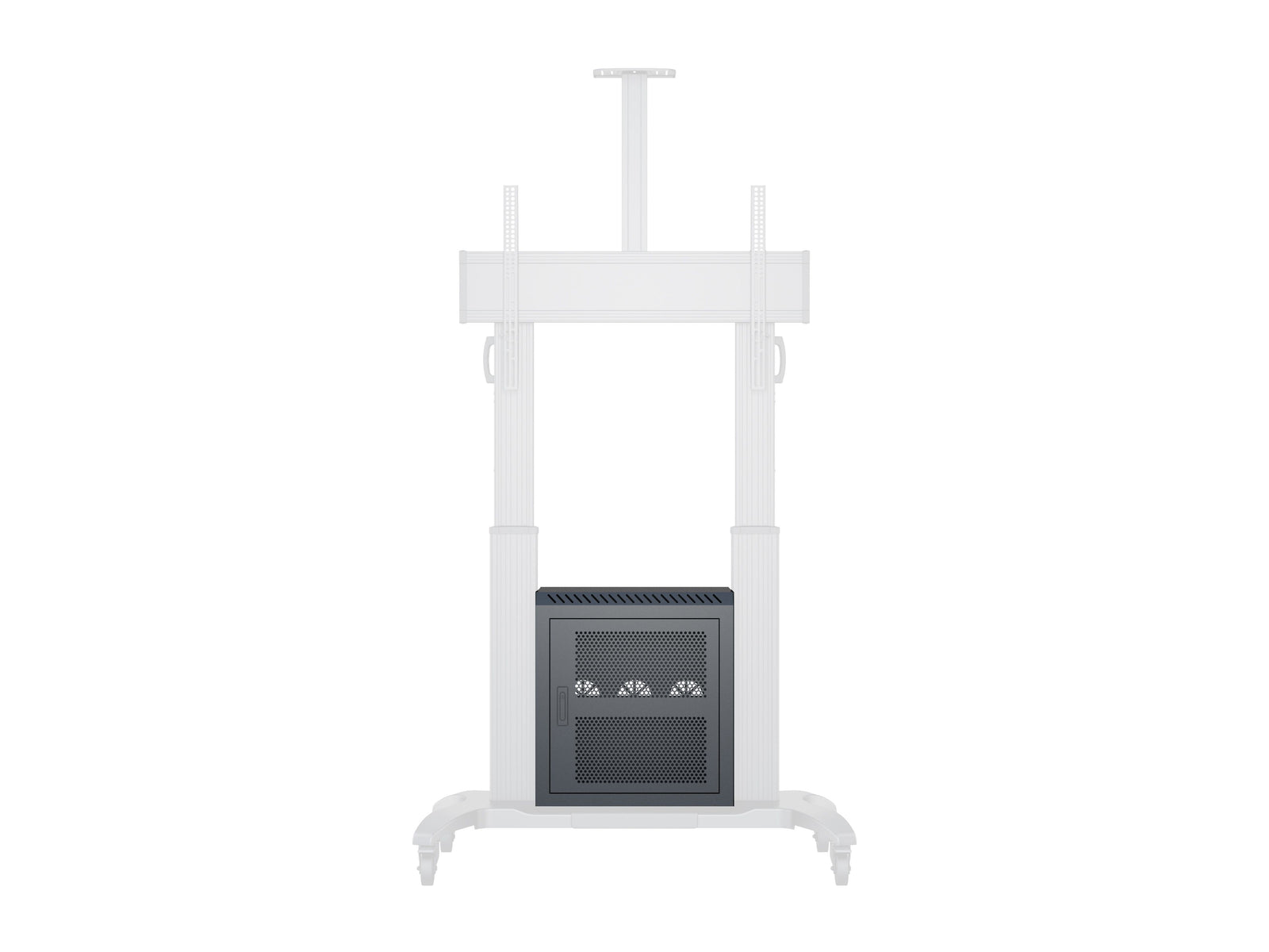 Multibrackets M Public Floorstand Dual Pillar 180 HD Lockable AV Cabinet | 7350073737673