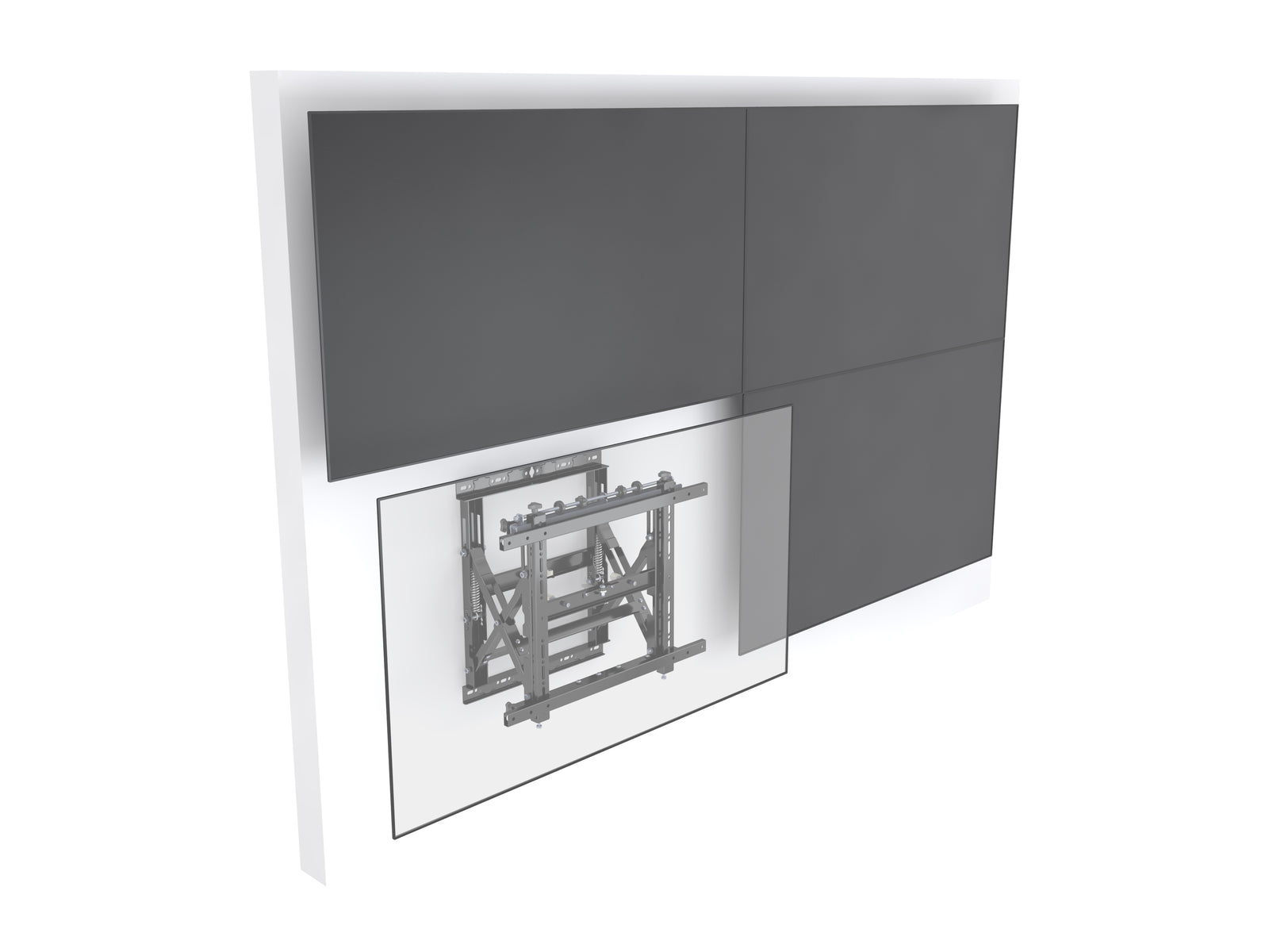 Multibrackets M Public Video Wall Push-Out Mount HD for 40"–75" Screens | 7350073730568 Wall Mount Bracket Multibrackets