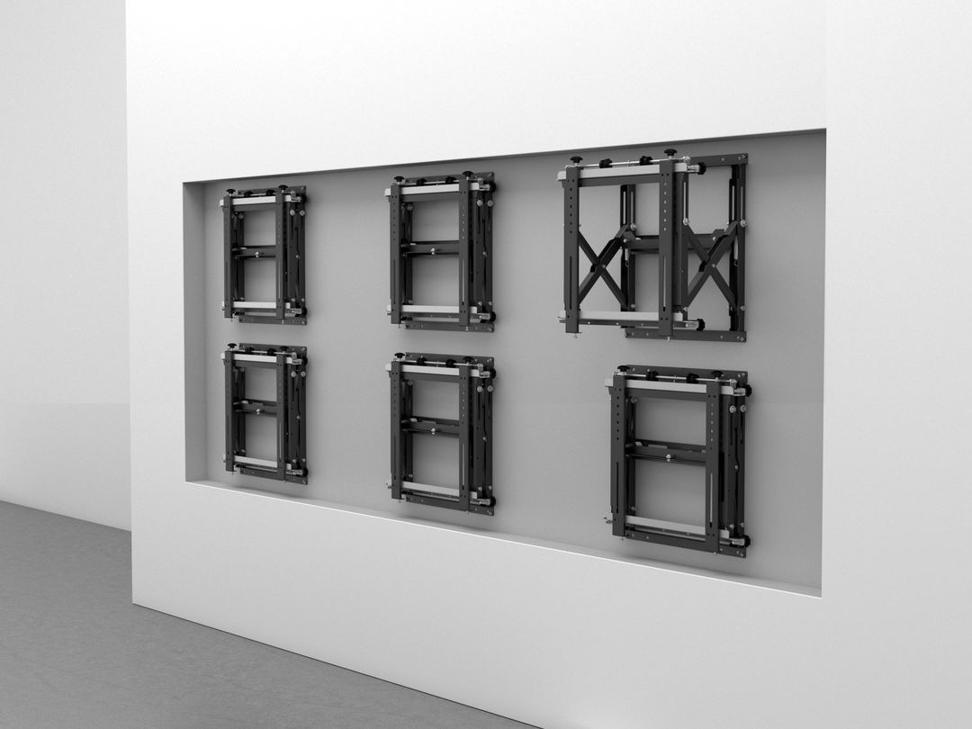 Multibrackets M Public Video Wall Push-Out Mount Max for 50"–98" Screens | 7350073731749 Wall Mount Bracket Multibrackets