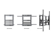 Multibrackets M Public Video Wall Push-Out Mount Max for 50"–98" Screens | 7350073731749 Wall Mount Bracket Multibrackets
