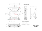 Multibrackets M Public Video Wall Push-Out Mount Super Duty for 50"–110" Screens | 7350073734818 Wall Mount Bracket Multibrackets