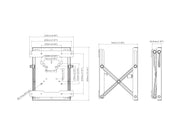 Multibrackets M Public Video Wall Push-Out Mount X Small 200 for 13"–43" Screens | 7350105215636 Wall Mount Bracket Multibrackets
