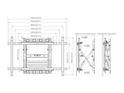 Multibrackets M Public Video Wall Push-Out Mount for 50"–98" Screens | 7350073730506 Wall Mount Bracket Multibrackets