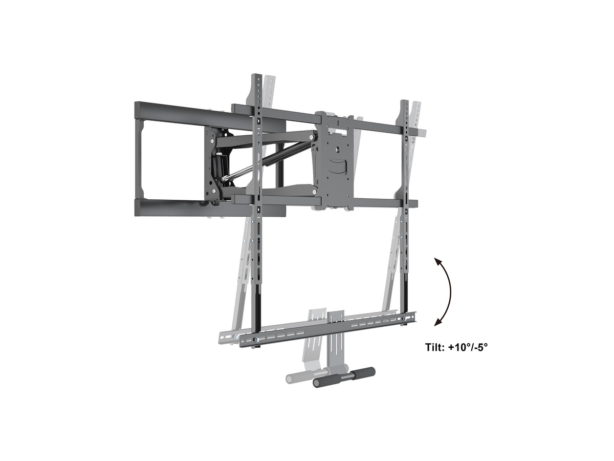 Multibrackets M Pull Down Full Motion Flexarm X-Large Wall Mount with Soundbar Holder for 55"–86" Screens | 7350105214301