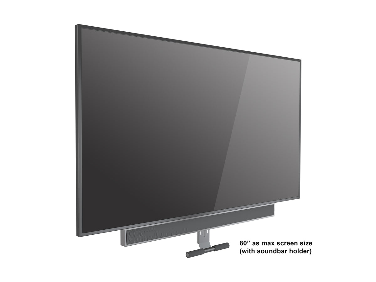 Multibrackets M Pull Down Full Motion Flexarm X-Large Wall Mount with Soundbar Holder for 55"–86" Screens | 7350105214301