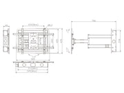 Multibrackets M Recessed Full Motion Flexarm Wall Mount 32"–80" Screens | 7350073736737