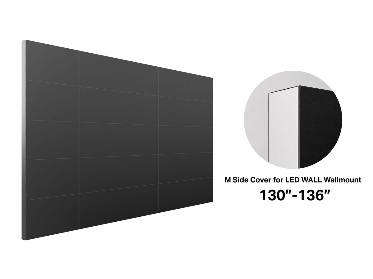 Multibrackets M Side Cover for 130–136" LED Video Wall Mount – Black | 7350105213465 Mount Accessories Multibrackets