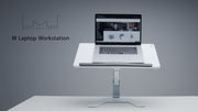 Multibrackets M Sit-Stand Height Adjustable Laptop Workstation - White | 7350073739141