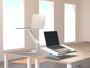 Multibrackets M Sit-Stand Height Adjustable Laptop Workstation - White | 7350073739141 Workstation Multibrackets