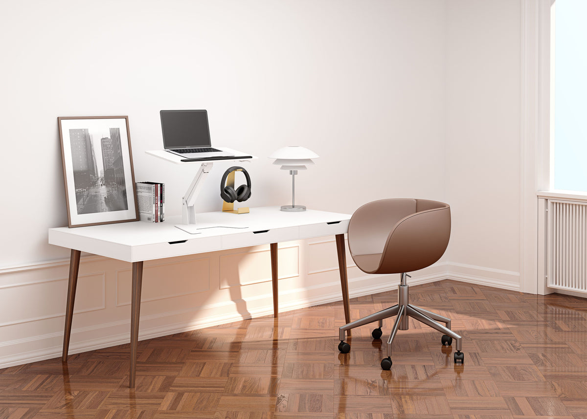 Multibrackets M Sit-Stand Height Adjustable Laptop Workstation - White | 7350073739141 Workstation Multibrackets