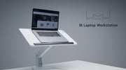 Multibrackets M Sit-Stand Height Adjustable Laptop Workstation - White | 7350073739141