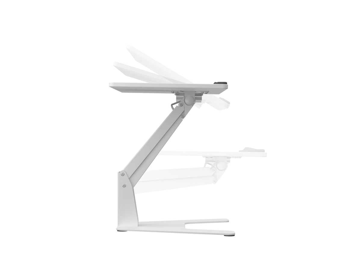 Multibrackets M Sit-Stand Height Adjustable Laptop Workstation - White | 7350073739141 Workstation Multibrackets