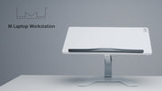 Multibrackets M Sit-Stand Height Adjustable Laptop Workstation - White | 7350073739141