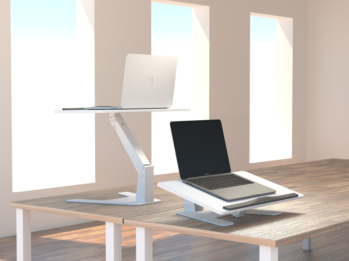 Multibrackets M Sit-Stand Height Adjustable Laptop Workstation - White | 7350073739141