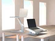 Multibrackets M Sit-Stand Height Adjustable Laptop Workstation - White | 7350073739141