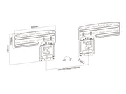 Multibrackets M Slim Fit Wall Mount for Samsung QLED, UHD & The Frame 43"–85" TVs | 7350105213021