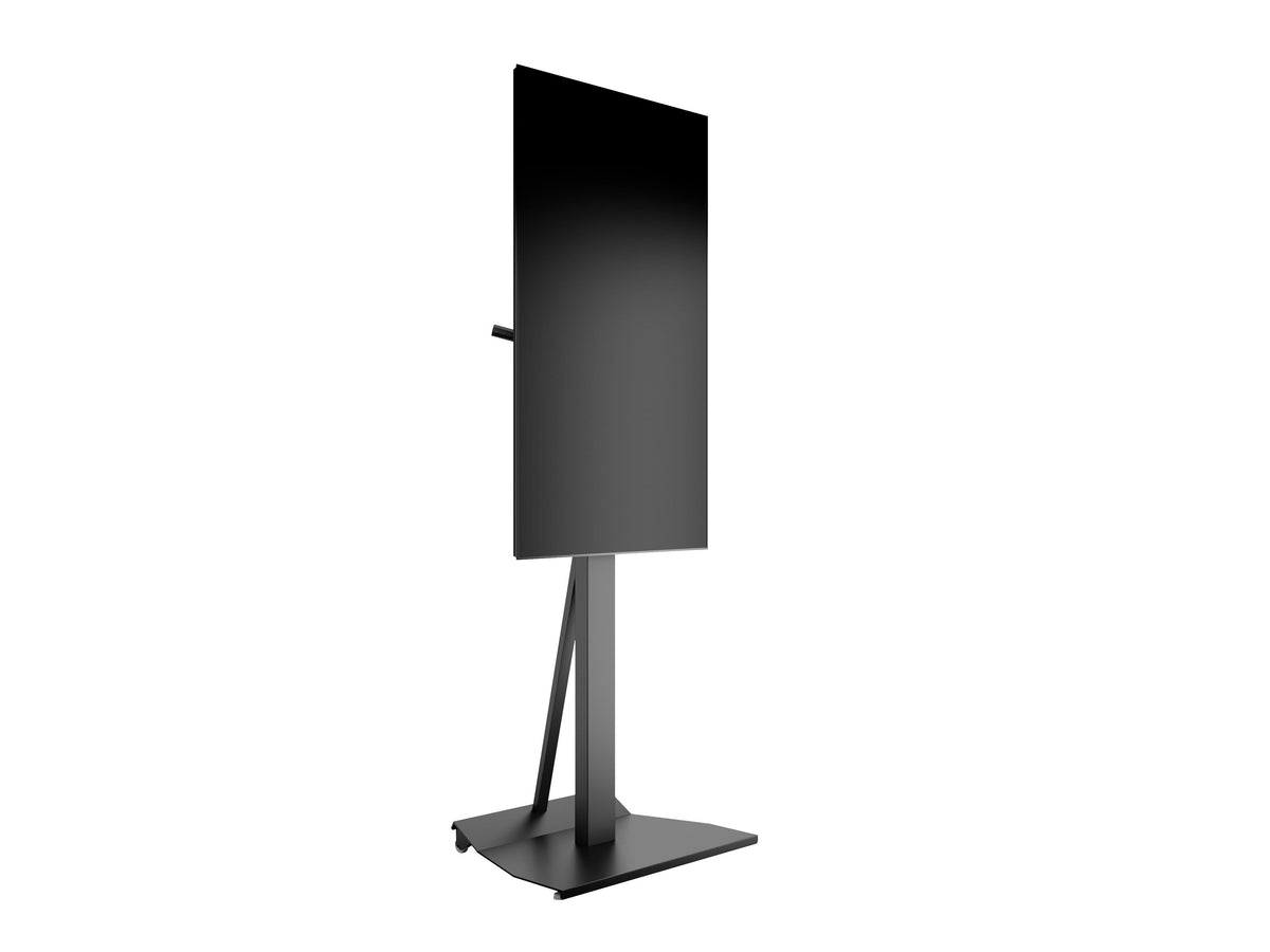 Multibrackets M Tilt & Roll Black Mobile Floor Stand for 32"-55" Screens | 7350105217982 Floor Stand Multibrackets