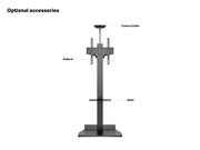 Multibrackets M Tilt & Roll Black Mobile Floor Stand for 32"-55" Screens | 7350105217982 Floor Stand Multibrackets