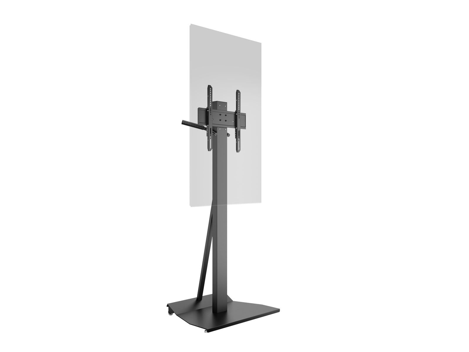 Multibrackets M Tilt & Roll Black Mobile Floor Stand for 32"-55" Screens | 7350105217982 Floor Stand Multibrackets