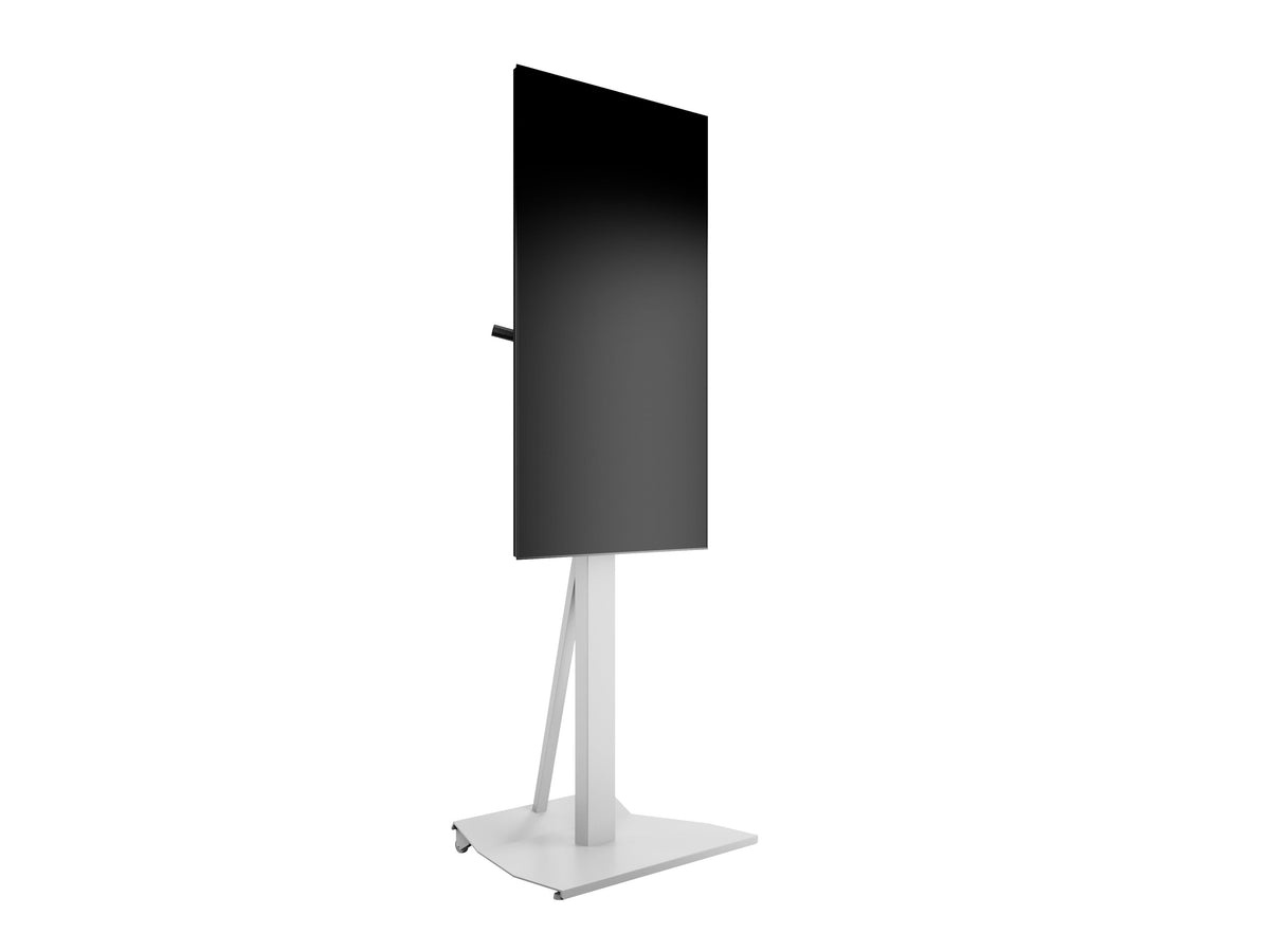 Multibrackets M Tilt & Roll White Mobile Floor Stand for 32"-55" Screens | 7350073732364 Floor Stand Multibrackets