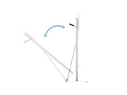 Multibrackets M Tilt & Roll White Mobile Floor Stand for 32"-55" Screens | 7350073732364 Floor Stand Multibrackets
