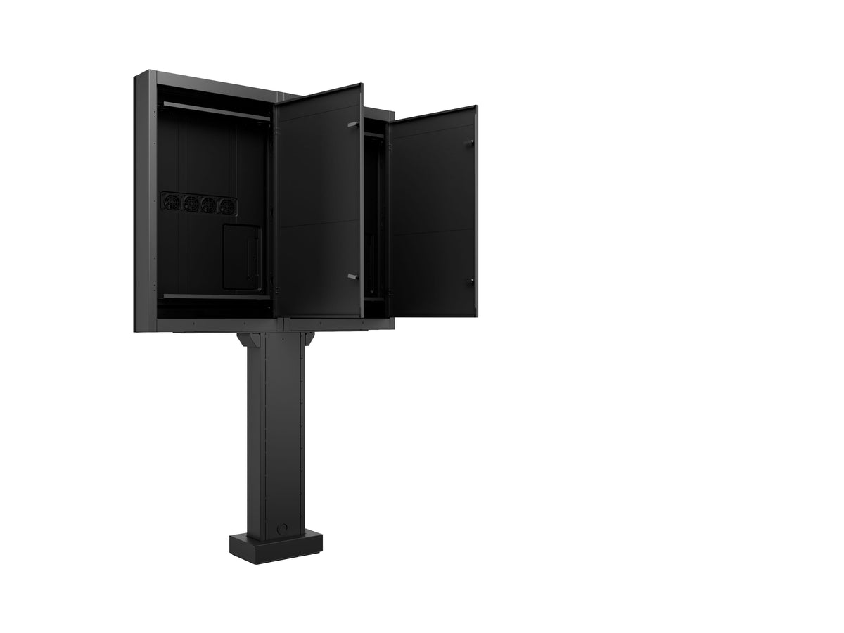 Multibrackets M Totem Pro Dual-Sided Outdoor Stand for Hisense 55" – Black | 7340234817009 Floor Stand Multibrackets