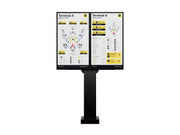 Multibrackets M Totem Pro Dual-Sided Outdoor Stand for Hisense 55" – Black | 7340234817009 Floor Stand Multibrackets