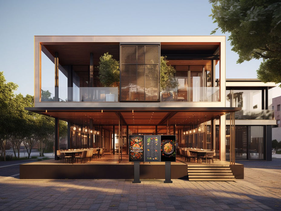 Multibrackets M Totem Pro Dual 55BDL60 – Dual 55" Outdoor Display Totem Multibrackets Outdoor Wall Mount Brackets Multibrackets