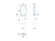 Multibrackets M Totem Pro Dual B2B 49XE4F-M – Dual 49" Outdoor Display Totem Wall Mount Bracket Multibrackets