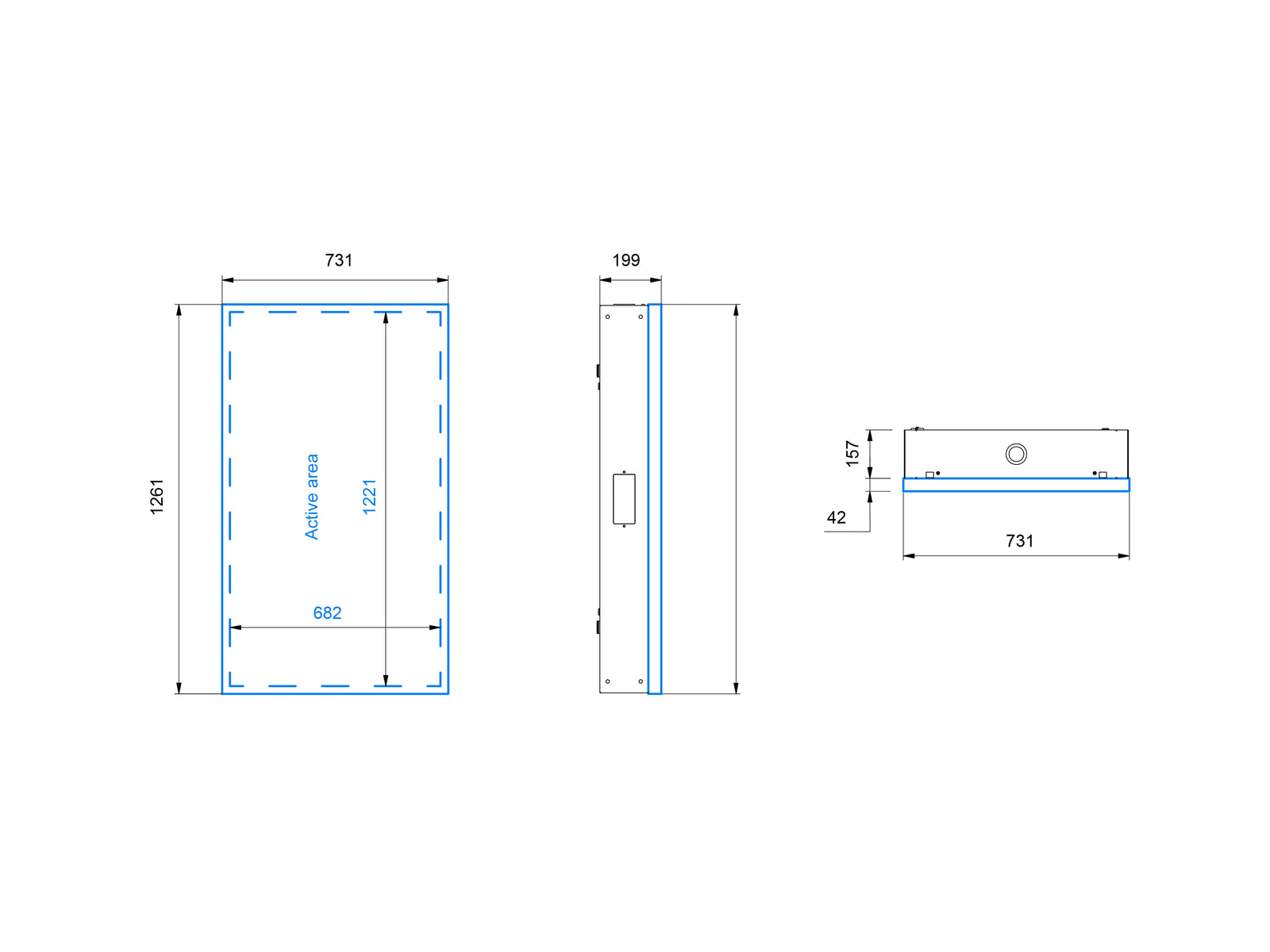 Multibrackets M Totem Pro Mid Screen OH55 A-S/DX – For 55" Outdoor Display Wall Mount Bracket Multibrackets