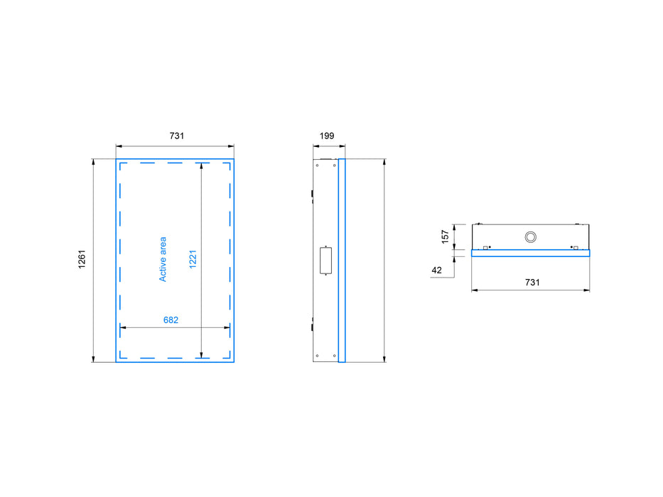 Multibrackets M Totem Pro Mid Screen OH55 A-S/DX – For 55" Outdoor Display Multibrackets Outdoor Wall Mount Brackets Multibrackets