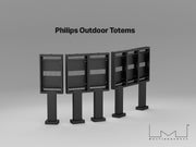 Multibrackets M Totem Pro Triple 55BDL60 – Triple 55" Outdoor Display Totem Wall Mount Bracket Multibrackets