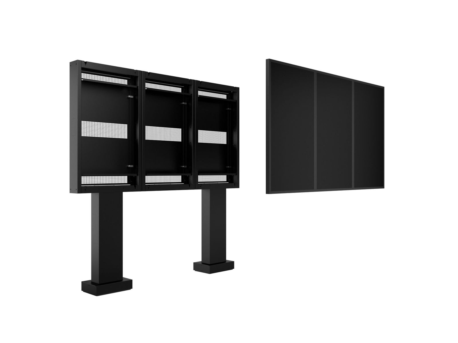 Multibrackets M Totem Pro Triple 55BDL60 – Triple 55" Outdoor Display Totem Wall Mount Bracket Multibrackets