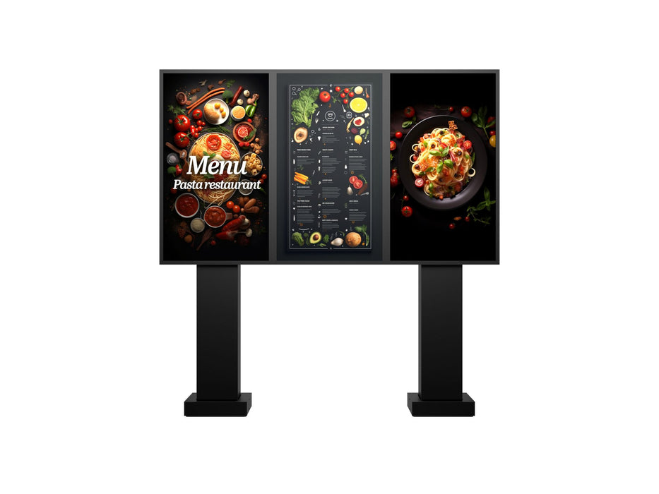 Multibrackets M Totem Pro Triple 55BDL60 – Triple 55" Outdoor Display Totem Multibrackets Outdoor Wall Mount Brackets Multibrackets