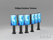 Multibrackets M Totem Pro Triple 55BDL60 – Triple 55" Outdoor Display Totem Wall Mount Bracket Multibrackets