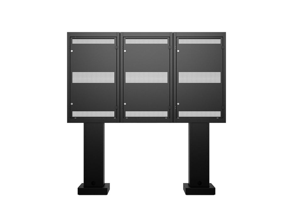 Multibrackets M Totem Pro Triple 55BDL60 – Triple 55" Outdoor Display Totem Multibrackets Outdoor Wall Mount Brackets Multibrackets