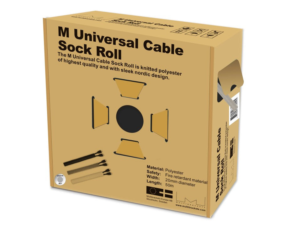 Multibrackets M Universal 50m Cable Sock Roll 20-40mm Expandable Sleeve | 7350022732445