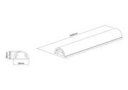 Multibrackets M Universal Cable Cover 1600mm 50mm - Black | 7350022731370