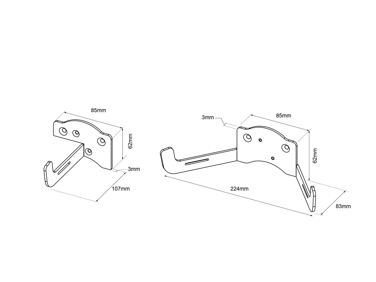 Multibrackets M Universal Cable Management Wall – White | 7350105214134