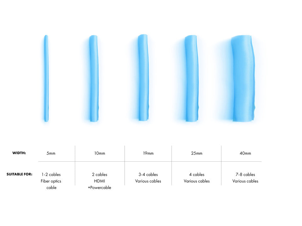 Multibrackets M Universal Cable Sock Self Wrap 25mm 25m - Blue | 7350073734528