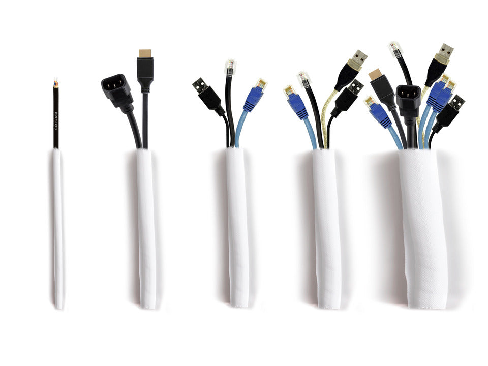Multibrackets M Universal Cable Sock Self Wrap 25mm 25m - White | 7350073732777