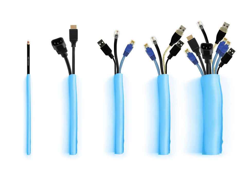 Multibrackets M Universal Cable Sock Self Wrap 5mm 25m - Blue | 7350073734405
