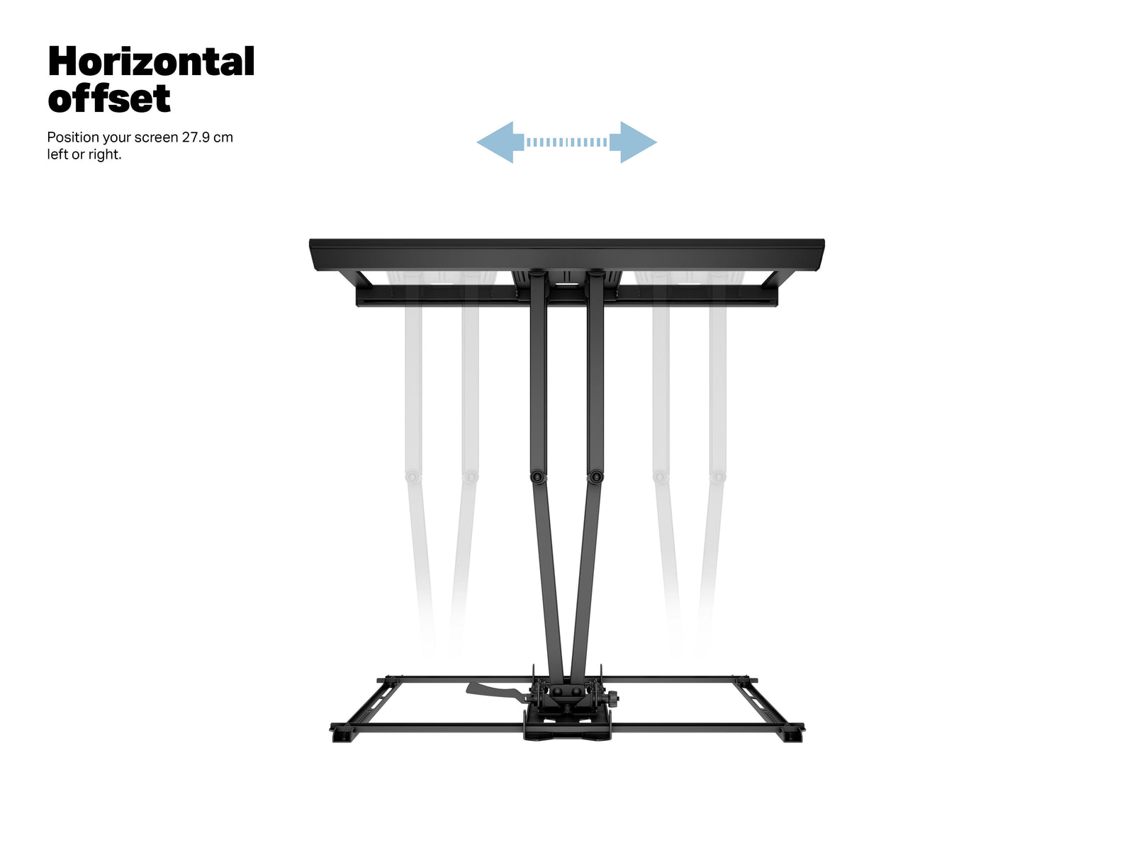 Multibrackets M Universal Flexarm Dual Full Motion Wall Mount for 42"–100" Screens | 7350105212864