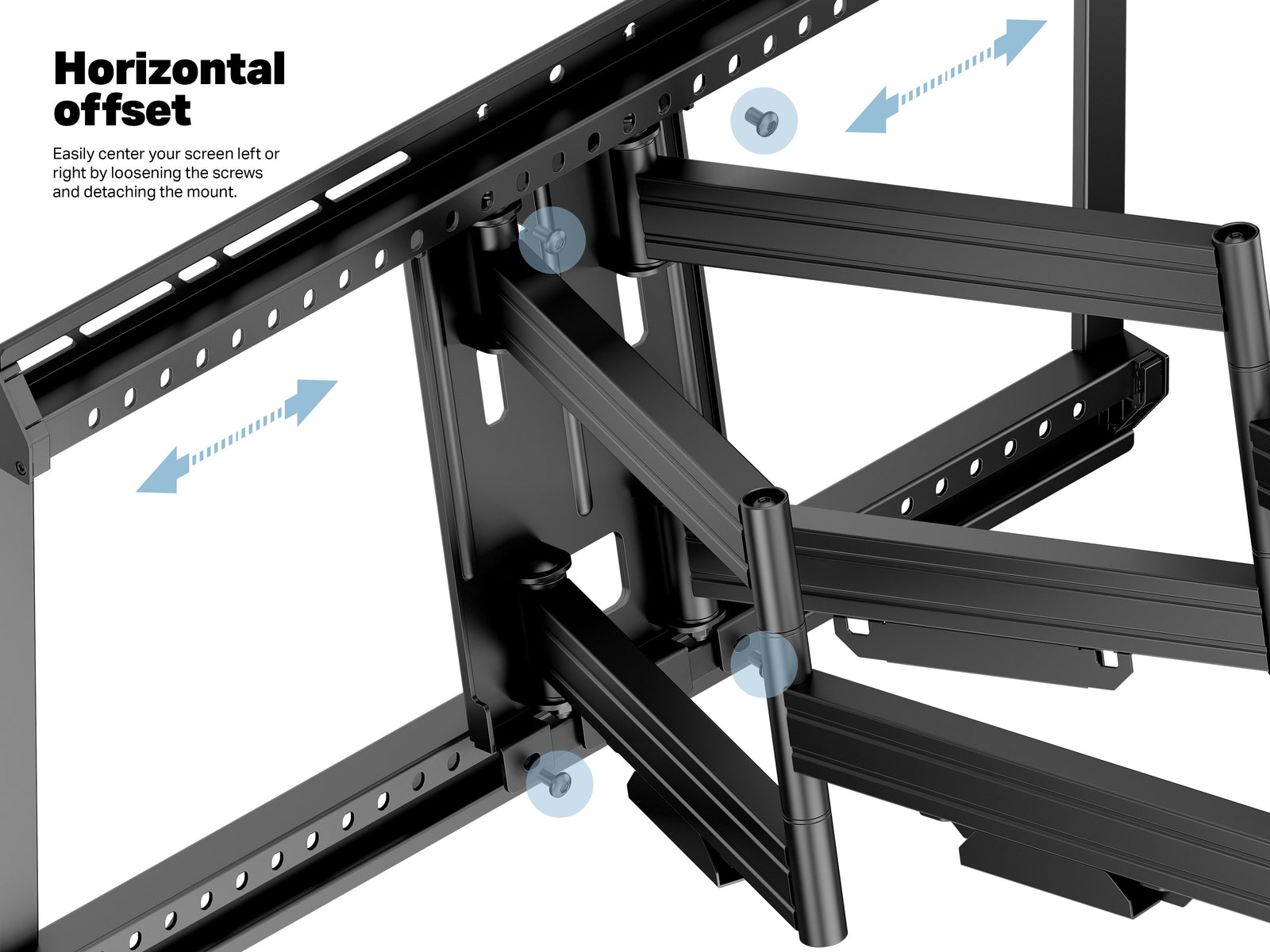 Multibrackets M Universal Flexarm Dual Full Motion Wall Mount for 42"–100" Screens | 7350105212864