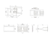 Multibrackets M Universal Flexarm Dual Full Motion Wall Mount for 42"–100" Screens | 7350105212864